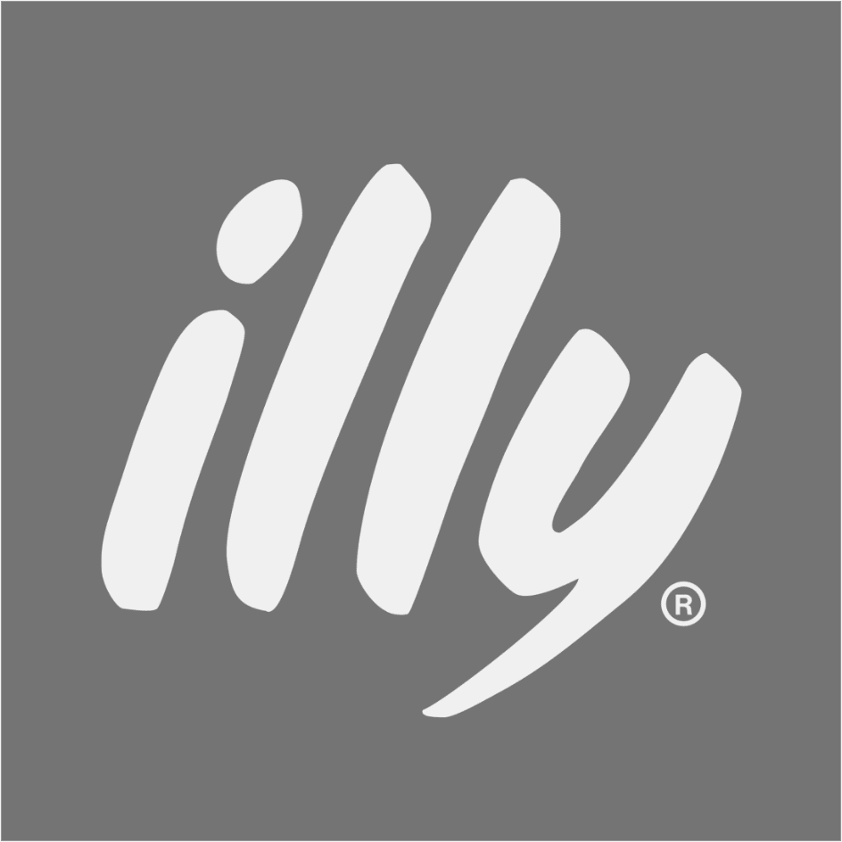 A gray background with the word illy written in white.